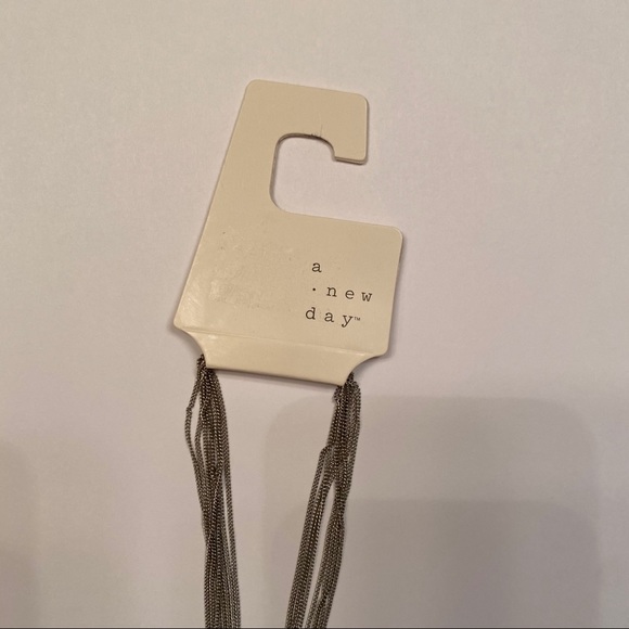 A new day rhodium tassel necklace - Picture 2 of 2